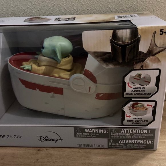 STAR WARS THE MANDALORIAN, GROGU AND HOVER PRAM, BABY YODA, RADIO CONTROL - Picture 2 of 10